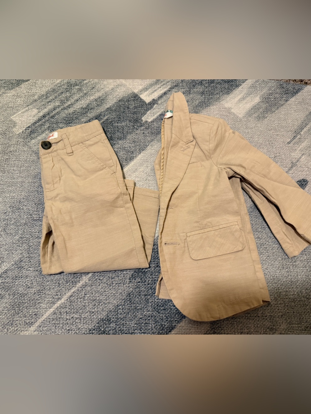 Beige toddler suit